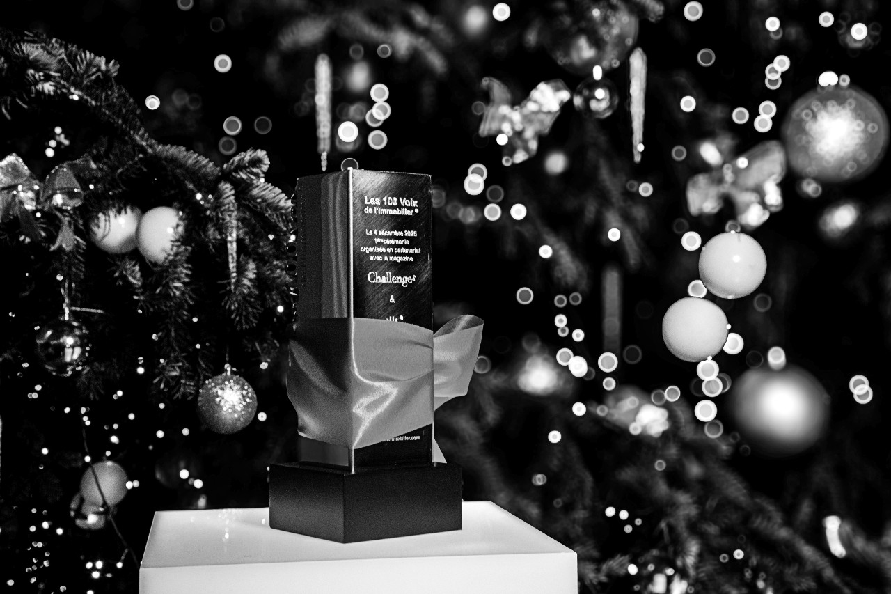 Trophée du Prix - Les 100 Voix de l'Immobilier